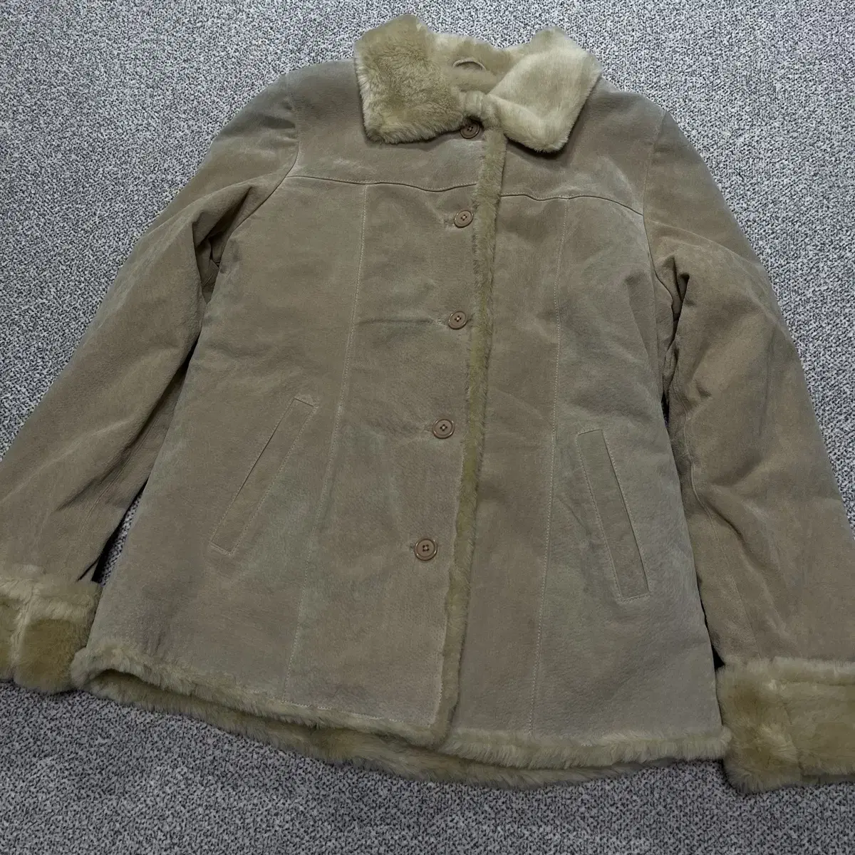 Eddie Bauer Jpn Pig skin 가죽 보아 자켓(PM)